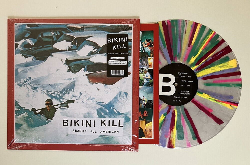 Bikini Kill – Reject All American (Rainbow Splatter LP Vinyl) Vinyl Record