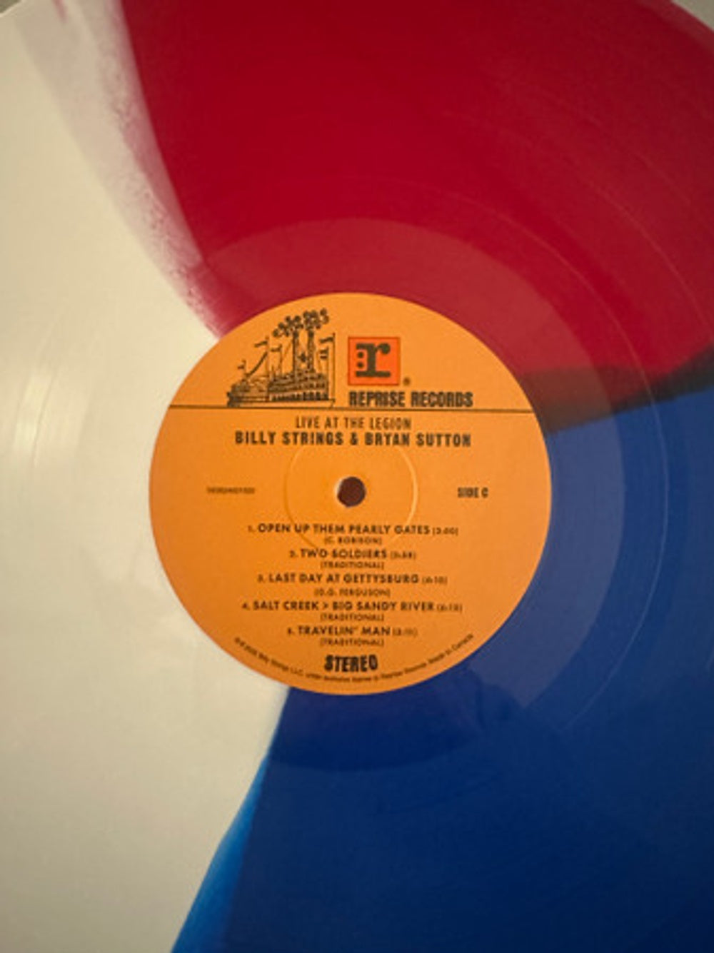 Billy Strings & Bryan Sutton - Live At The Legion (Tri-Color Red White Blue 2-LP Vinyl) Vinyl Record