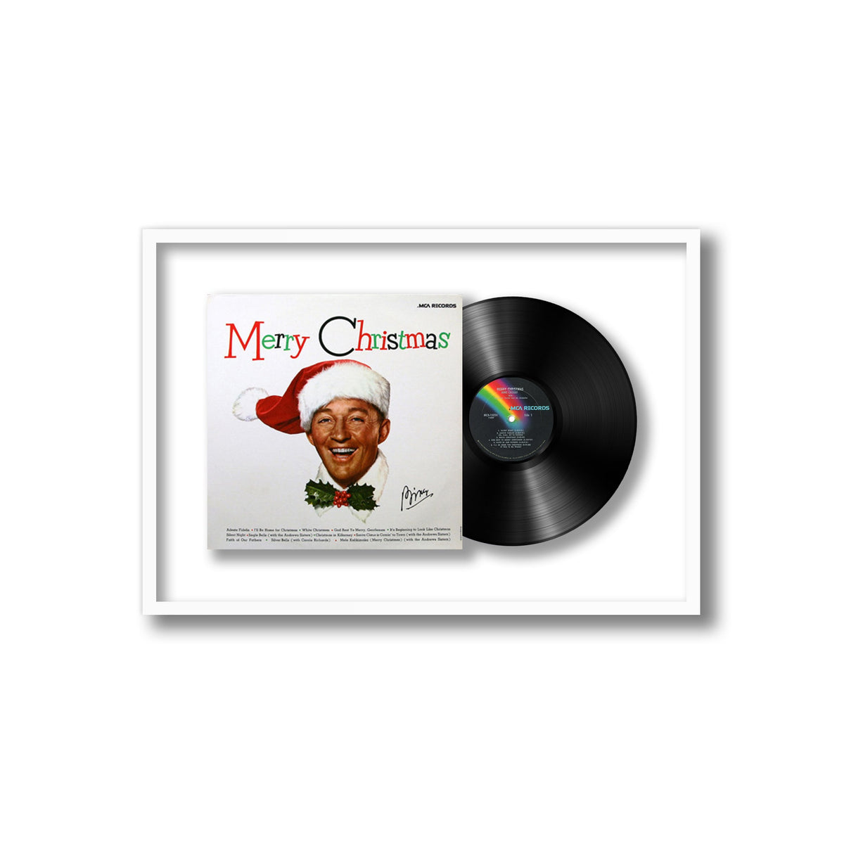 Bing Crosby - Merry Christmas - Framed Vinyl Record