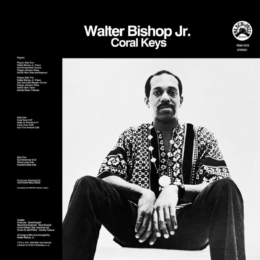 Bishop Jr.,Walter – Coral Keys (Blue/Black Swirl LP Vinyl) Vinyl Record