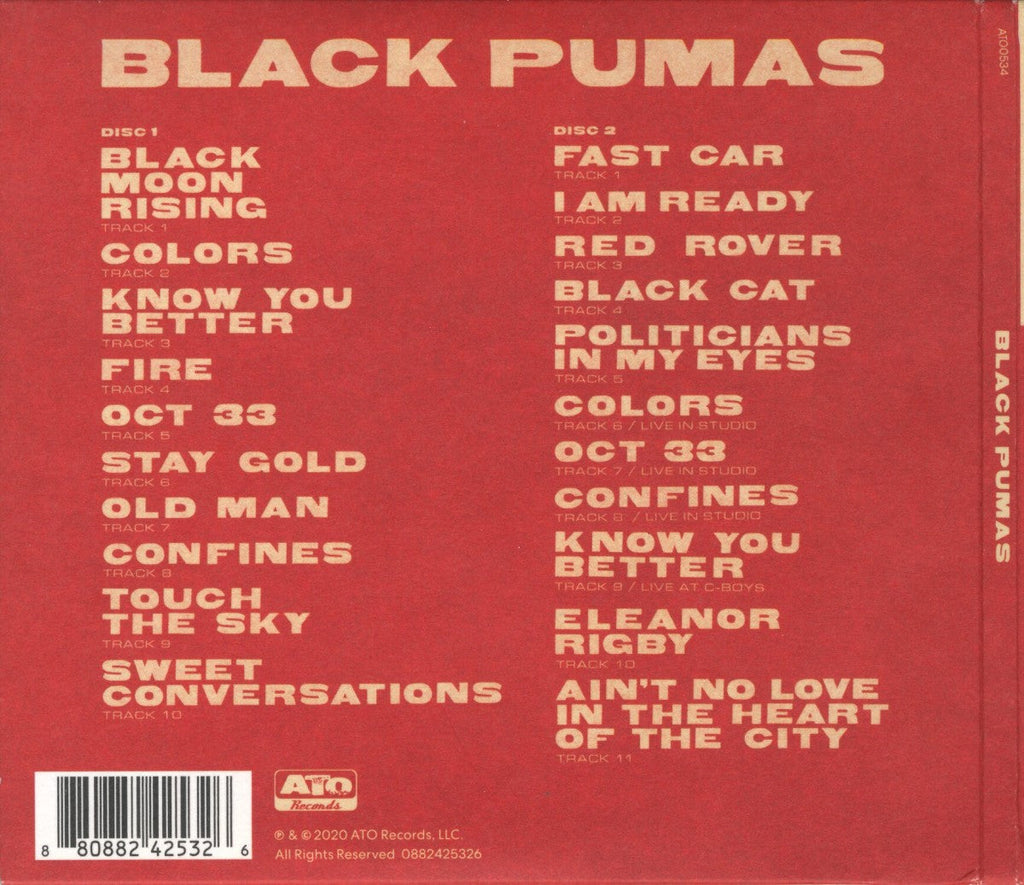 Black Pumas – Black Pumas: Deluxe Edition (2-CD) Music CD