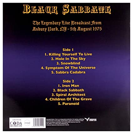 Masters Of The Grave: Asbury Park, N.J. August 5th,1975 (Limited Edition, Purple Vinyl) [Import] Vinyl Record