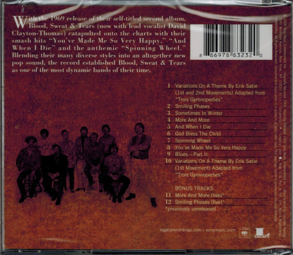 Blood, Sweat & Tears – Blood Sweat and Tears (Expanded CD) Music CD
