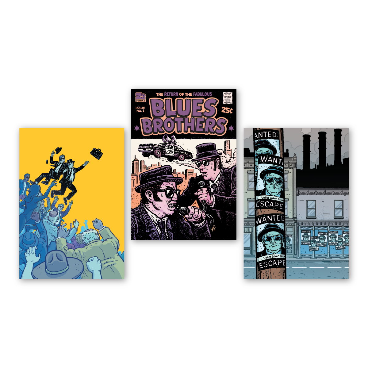 The Blues Brothers - The Escape of Joliet Jake - Signed by Dan Aykroyd (Platinum Edition) Graphic Novel & Vinyl Record
