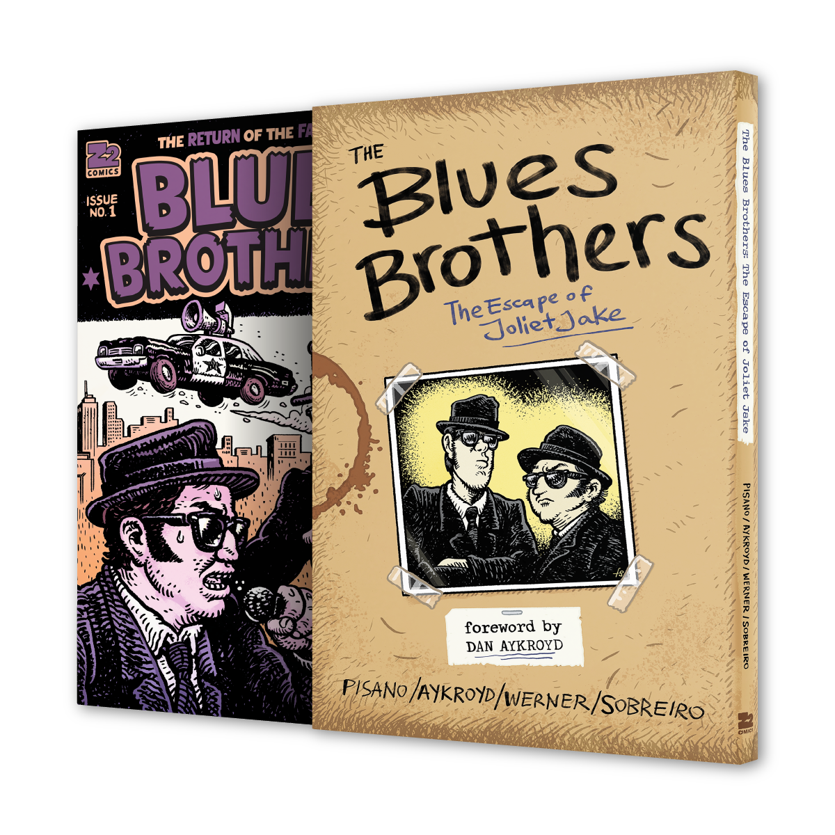 The Blues Brothers - The Escape of Joliet Jake - Signed by Dan Aykroyd (Platinum Edition) Graphic Novel & Vinyl Record
