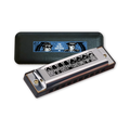 Custom Blues Brothers-Branded Harmonica + Case