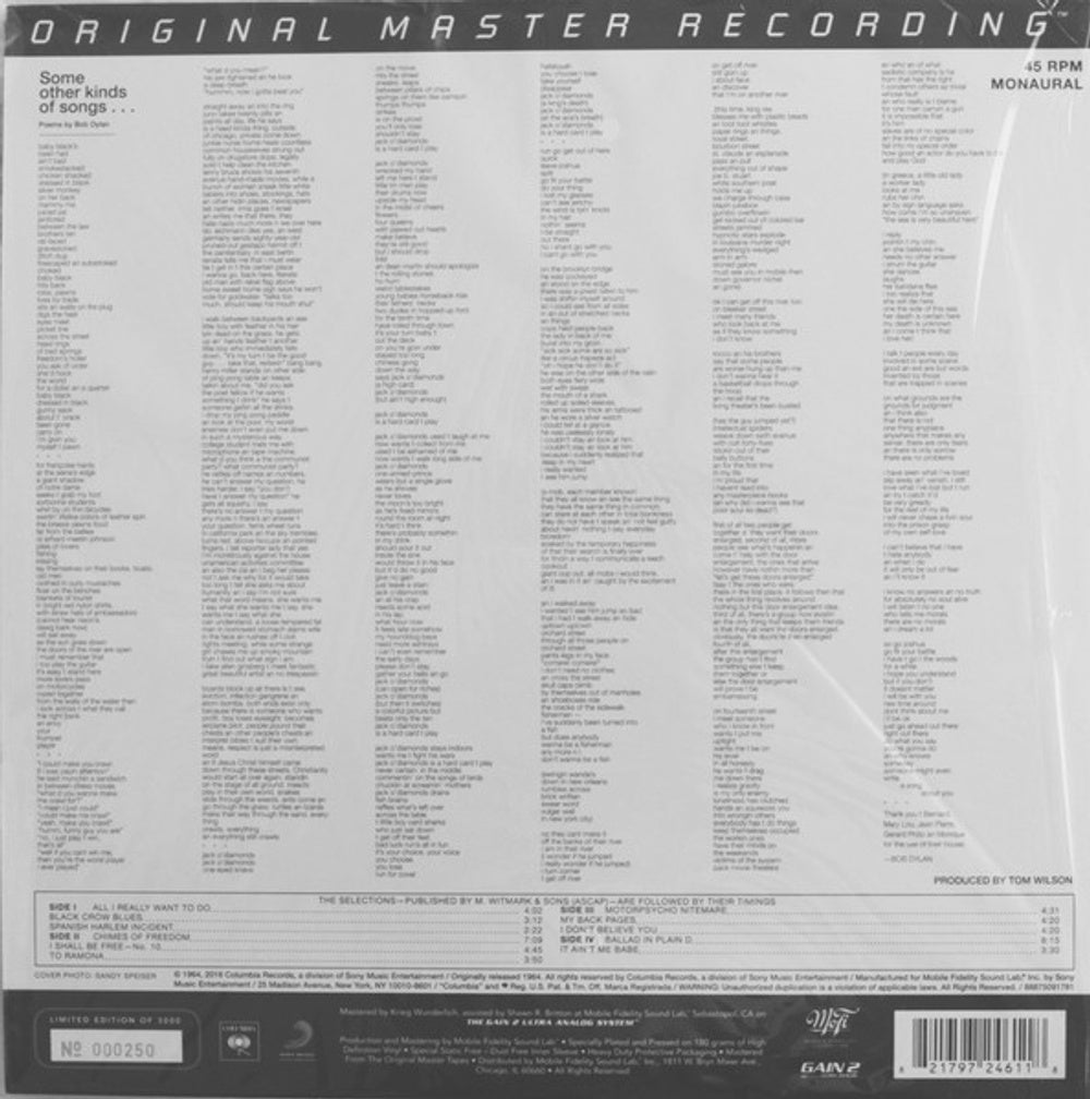 Bob Dylan – Another Side Of Bob Dylan (LP Vinyl) Vinyl Record