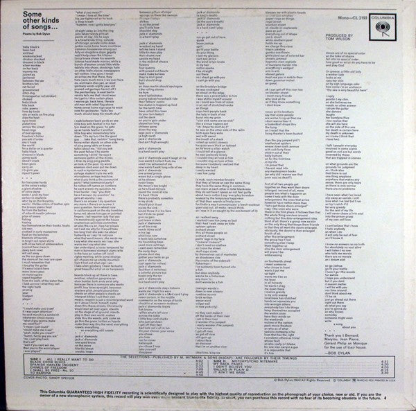 Bob Dylan – Another Side Of Bob Dylan (LP Vinyl) Vinyl Record