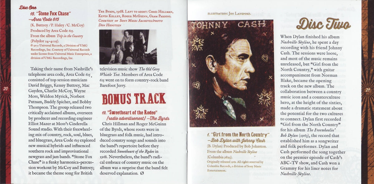 Bob Dylan – Dylan, Cash & the Nashville Cats: A New Music City (2-CD) Music CD