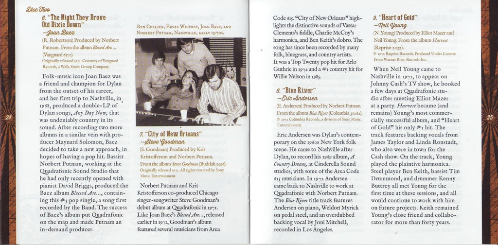 Bob Dylan – Dylan, Cash & the Nashville Cats: A New Music City (2-CD) Music CD