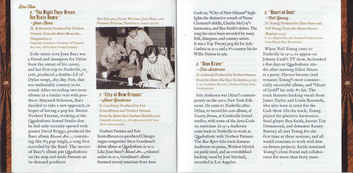 Bob Dylan – Dylan, Cash & the Nashville Cats: A New Music City (2-CD) Music CD