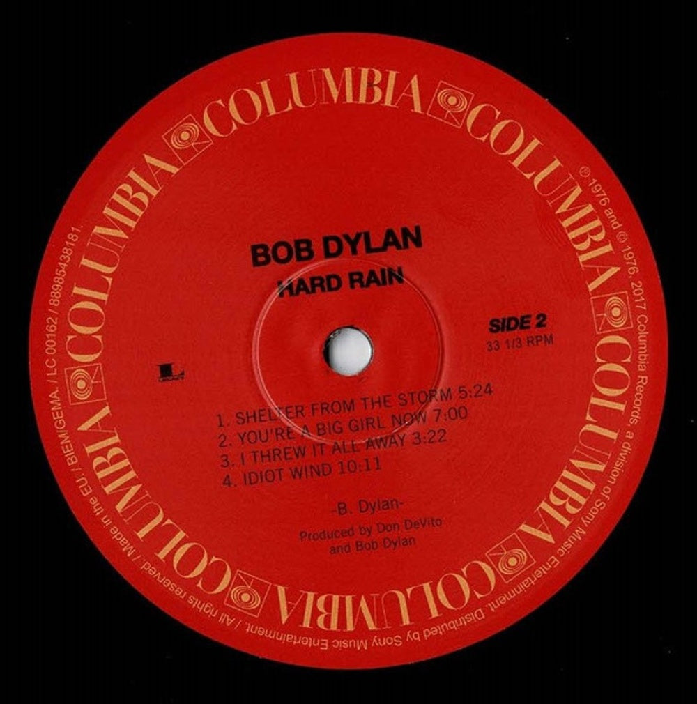 Bob Dylan – Hard Rain (LP Vinyl) Vinyl Record