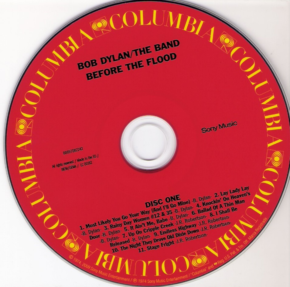 Bob Dylan / The Band – Before The Flood (2-CD) Music CD