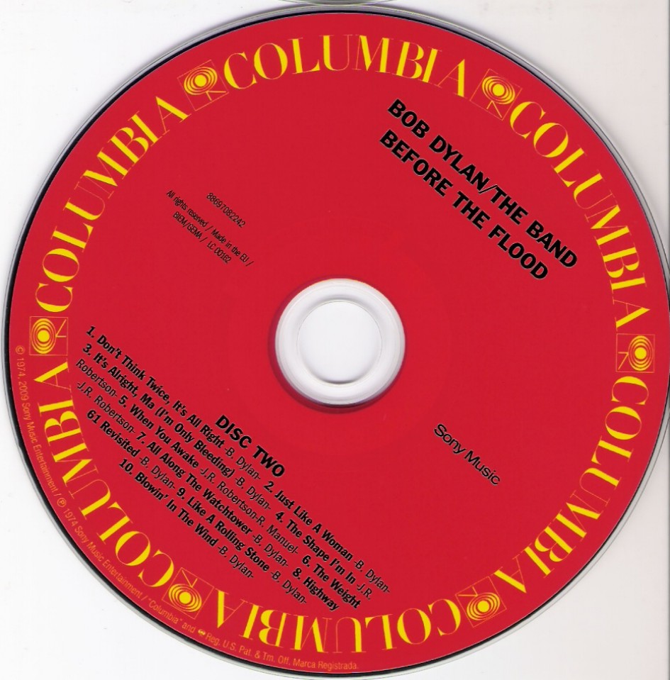 Bob Dylan / The Band – Before The Flood (2-CD) Music CD