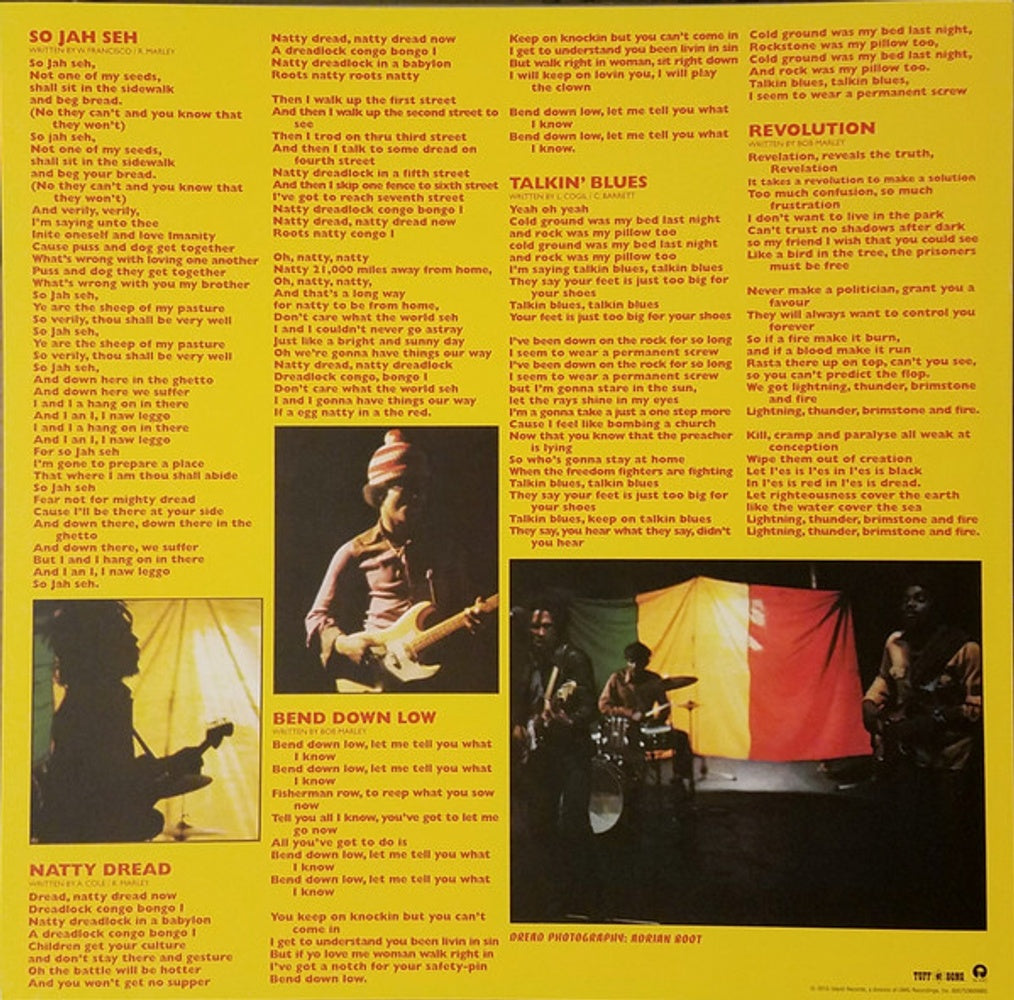 Bob Marley – Natty Dread (LP Vinyl) Vinyl Record