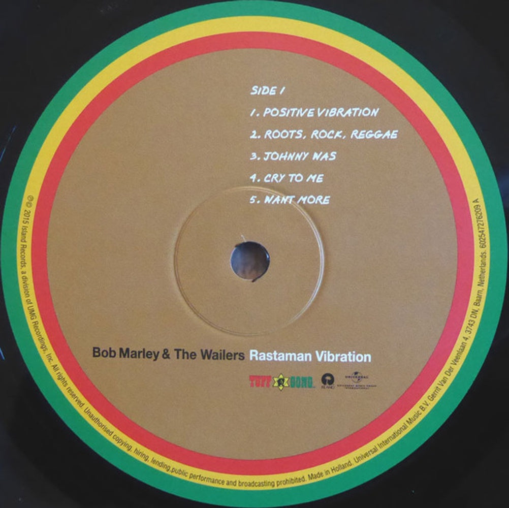 Bob Marley – Rastaman Vibration (LP Vinyl) Vinyl Record