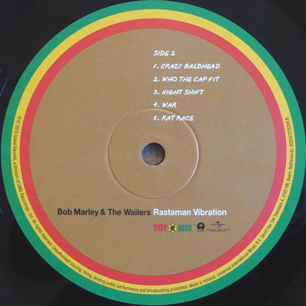Bob Marley – Rastaman Vibration (LP Vinyl) Vinyl Record