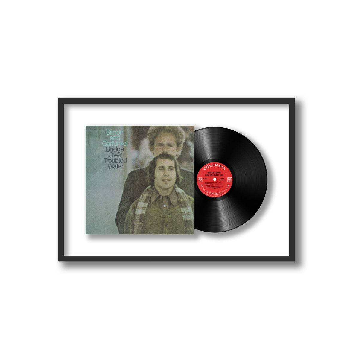 Simon and Garfunkel - Bridge Over Troubled Water - Framed Vinyl Record