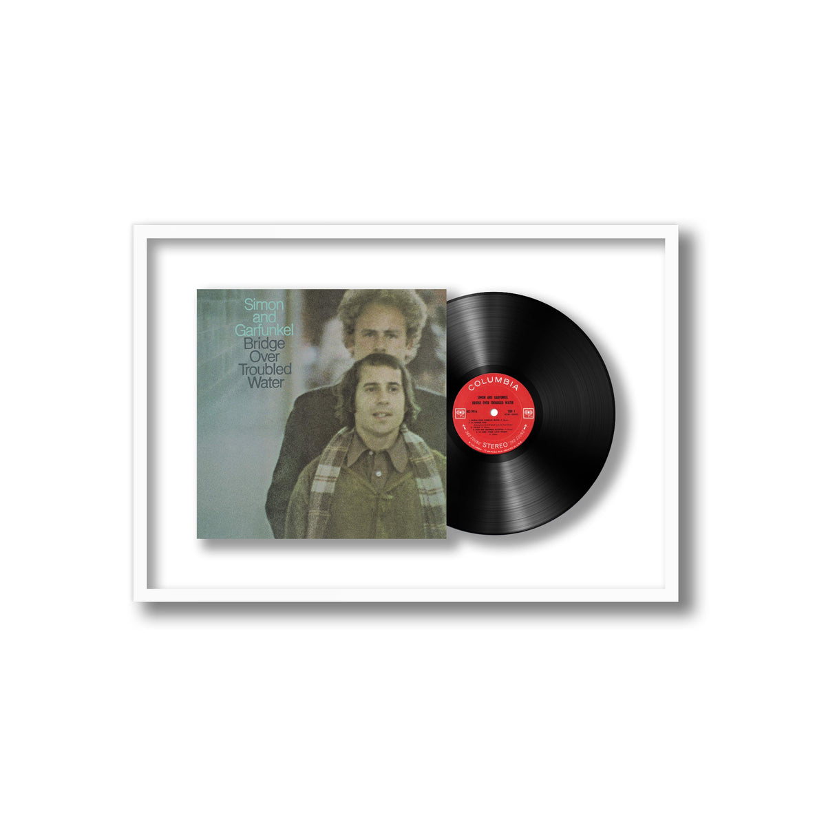Simon and Garfunkel - Bridge Over Troubled Water - Framed Vinyl Record