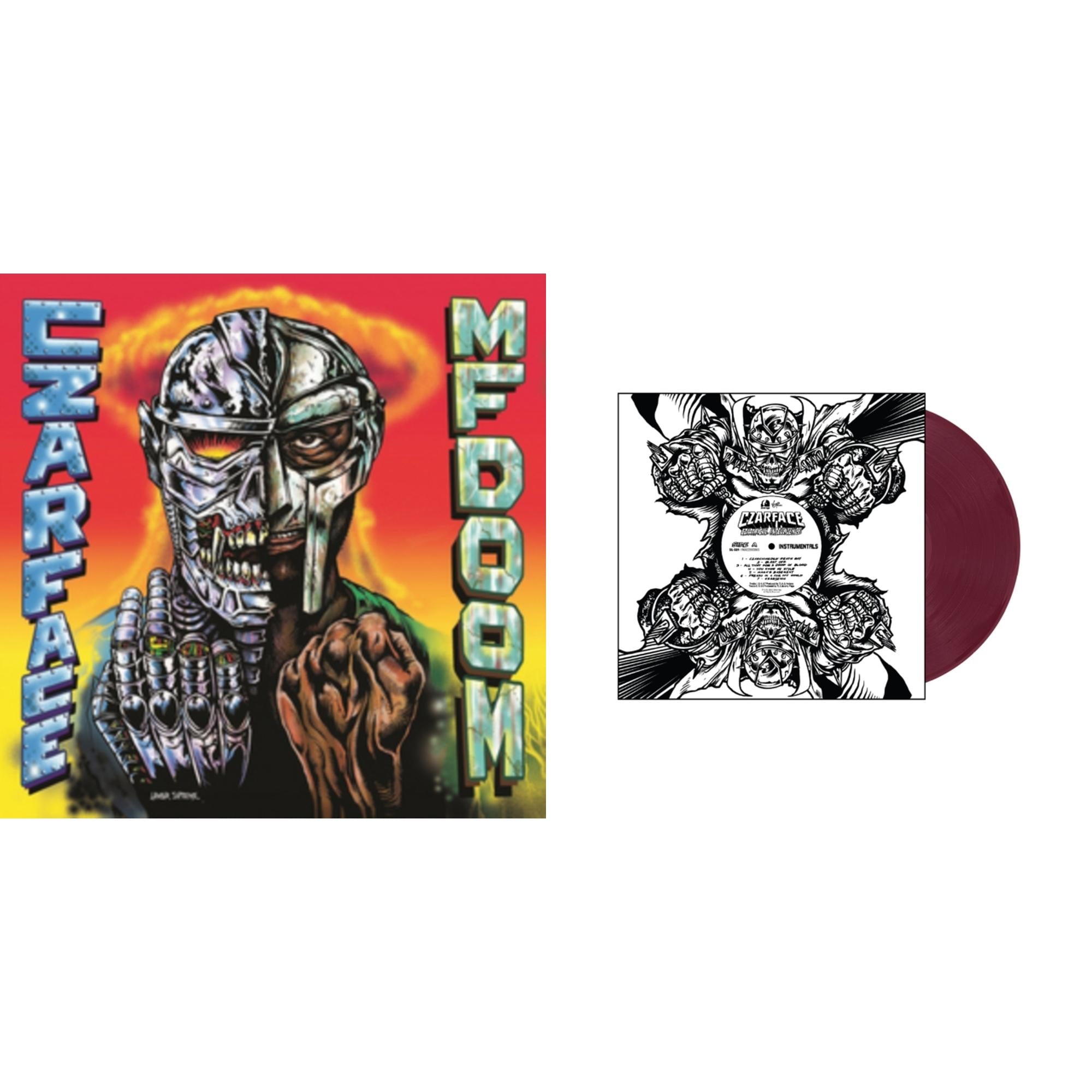 Czartificial Intelligence (Instrumentals) (Czarvard Crimson LP Vinyl) (Res Essential) & Czarface Meets Metal Face