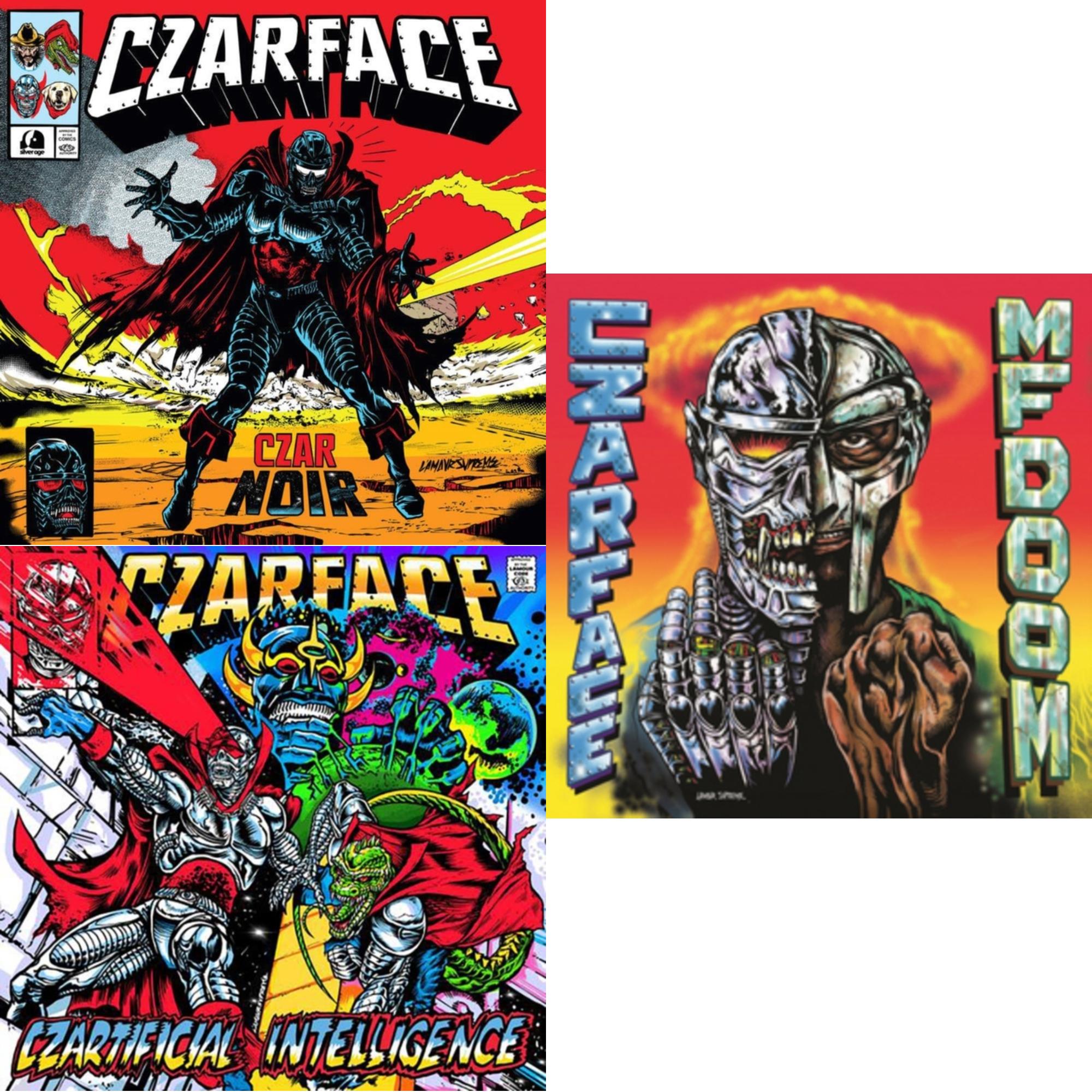 Czar Noir (Red/White LP Vinyl) & Czartificial Intelligence & Czarface Meets Metal Face