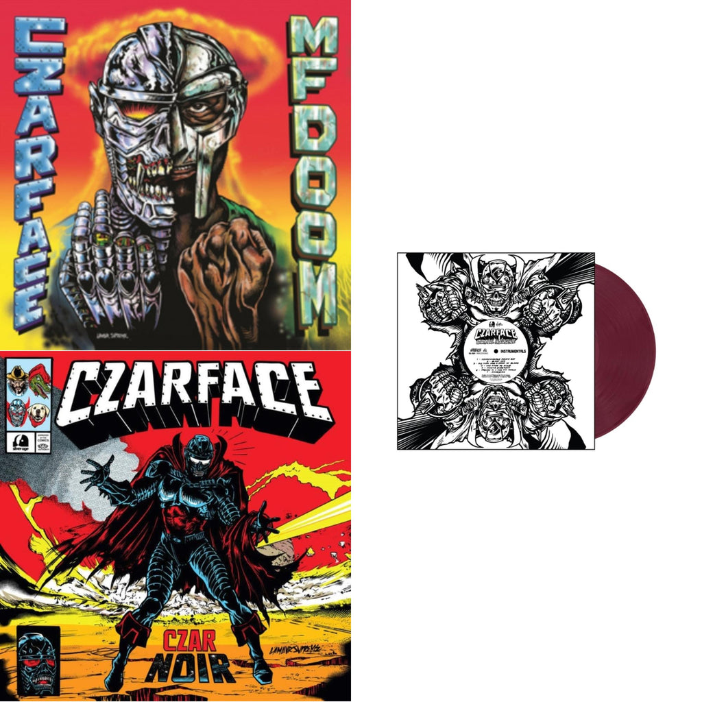 Czar Noir (Red/White LP Vinyl) & Czartificial Intelligence (Instrumentals) (Czarvard Crimson LP Vinyl) (Res Essential) & Czarface Meets Metal Face