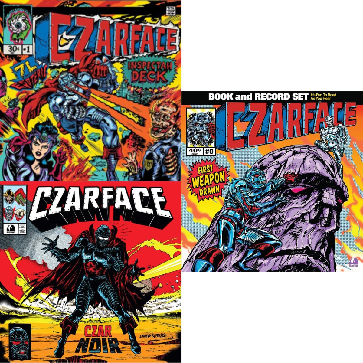 First Weapon Drawn (Sky Blue LP Vinyl) & Czar Noir (Red/White LP Vinyl) & Czarface