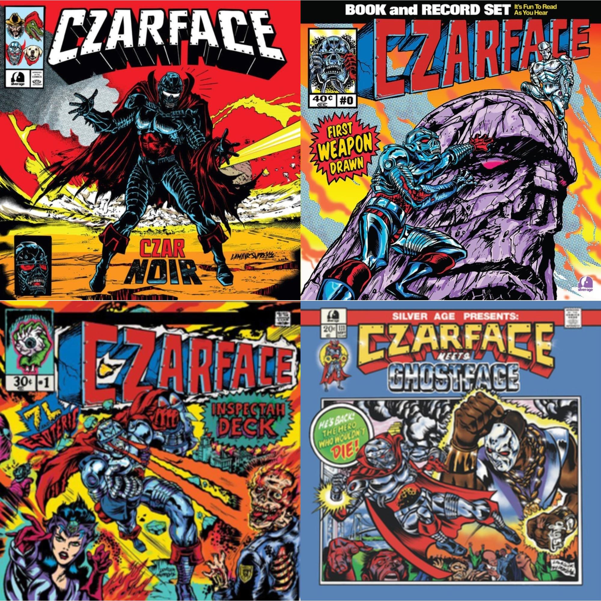 Czarface - First Weapon Drawn (Sky Blue LP Vinyl) & Czar Noir (Red/White LP Vinyl) & Czarface Meets Ghostface & Czarface