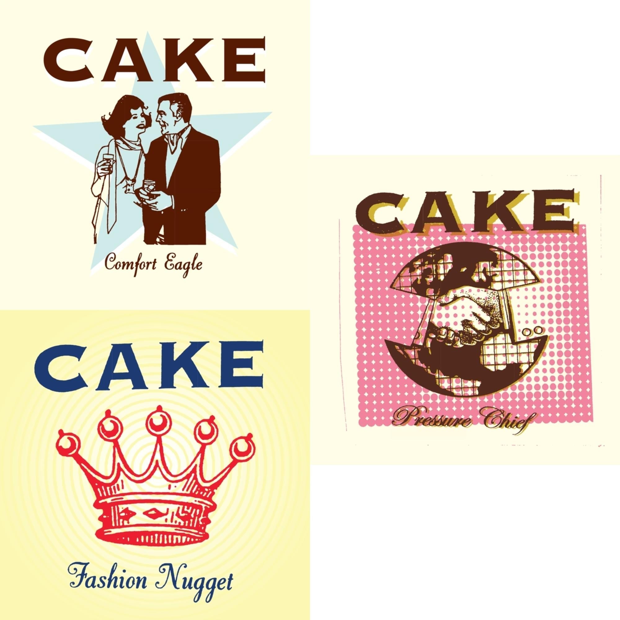 Cake - Comfort Eagle (180G) & Fashion Nugget (X) (180G) & Pressure Chief - LP Vinyl Bundle