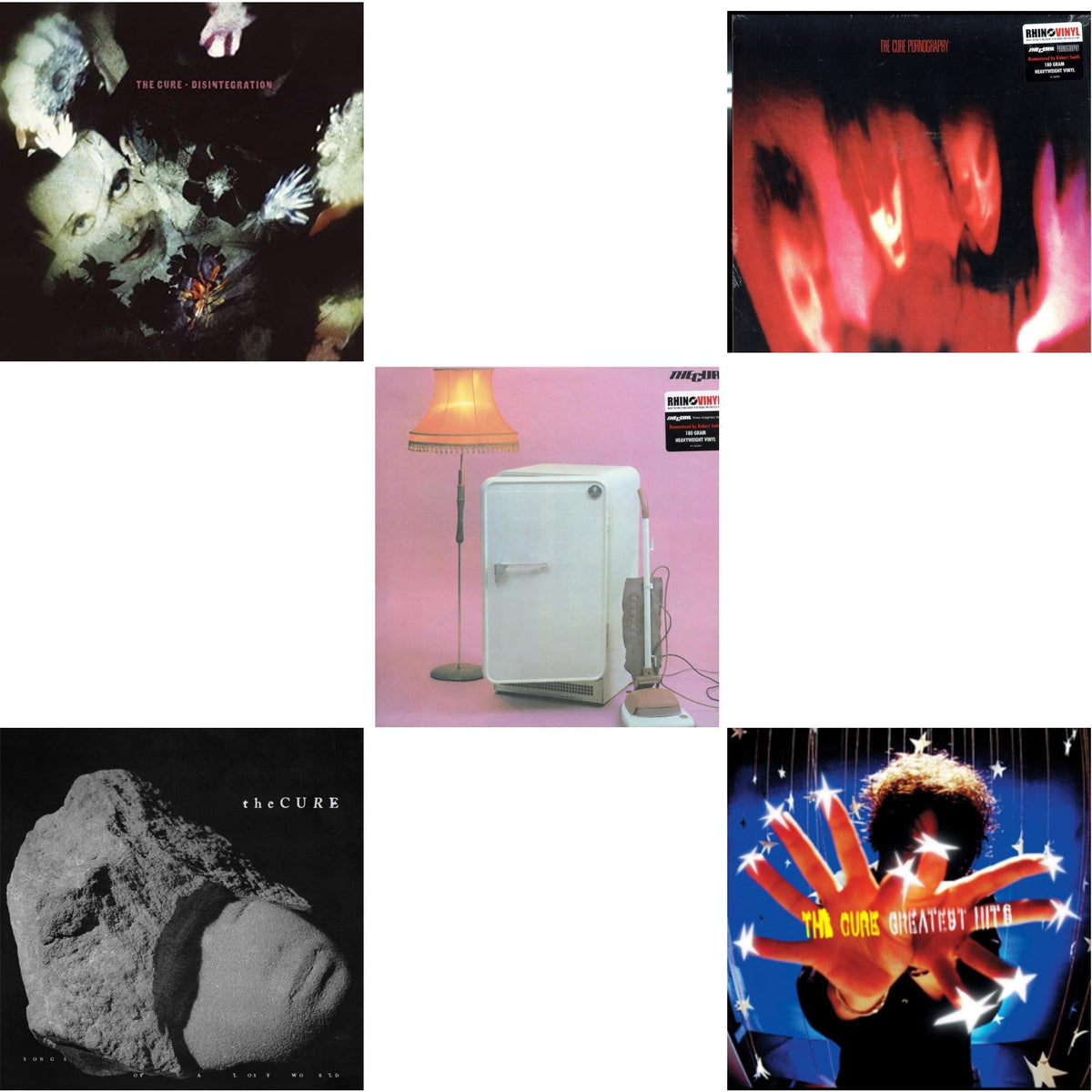 Greatest Hits (2LP) & Three Imaginary Boys (180G) & Pornography (180G) & Disintegration & Songs Of A Lost World (Biovinyl/180G)