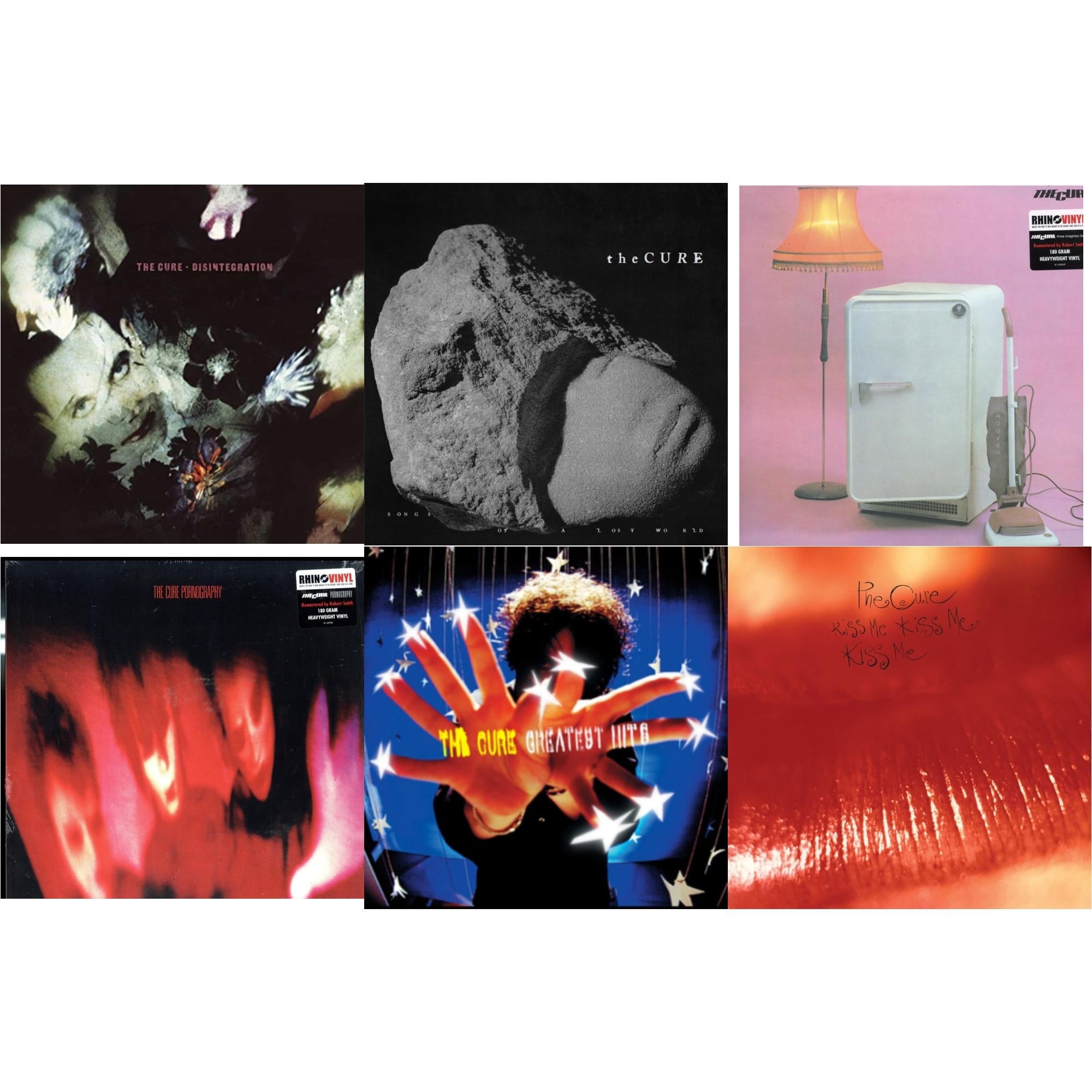 Greatest Hits (2LP) & Kiss Me, Kiss Me, Kiss Me (180G) & Three Imaginary Boys (180G) & Pornography (180G) & Disintegration & Songs Of A Lost World (Biovinyl/180G)