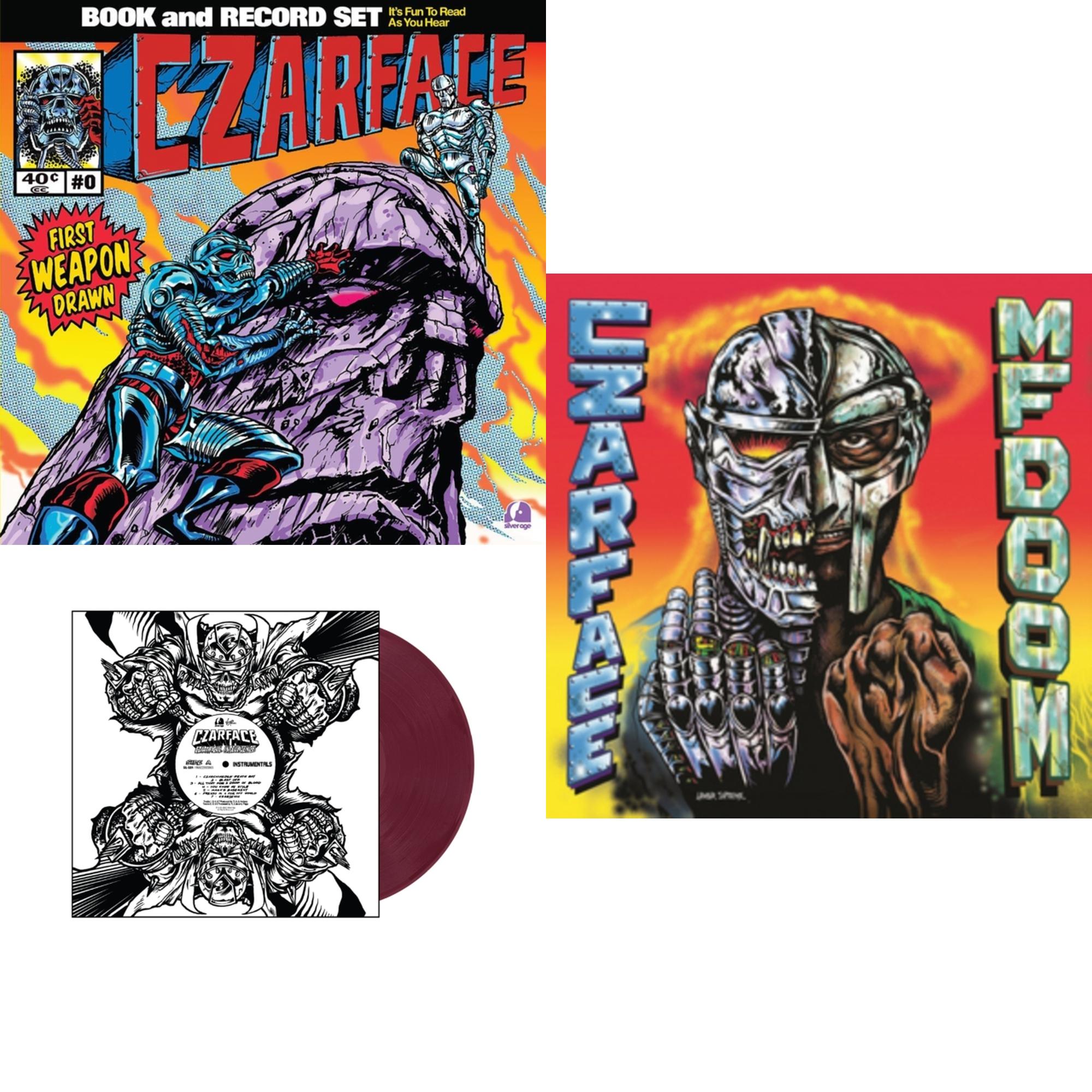 First Weapon Drawn (Sky Blue LP Vinyl) & Czartificial Intelligence (Instrumentals) (Czarvard Crimson LP Vinyl) (Res Essential) & Czarface Meets Metal Face