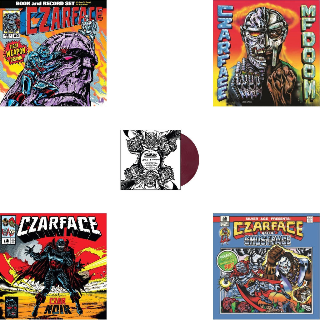 First Weapon Drawn (Sky Blue LP Vinyl) & Czar Noir (Red/White LP Vinyl) & Czartificial Intelligence (Instrumentals) (Czarvard Crimson LP Vinyl) (Res Essential) & Czarface Meets Metal Face & Czarface Meets Ghostface