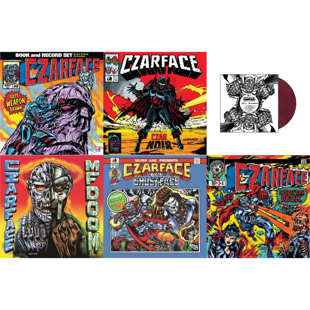 First Weapon Drawn (Sky Blue LP Vinyl) & Czar Noir (Red/White LP Vinyl) & Czartificial Intelligence (Instrumentals) (Czarvard Crimson LP Vinyl) (Res Essential) & Czarface Meets Metal Face & Czarface Meets Ghostface & Czarface