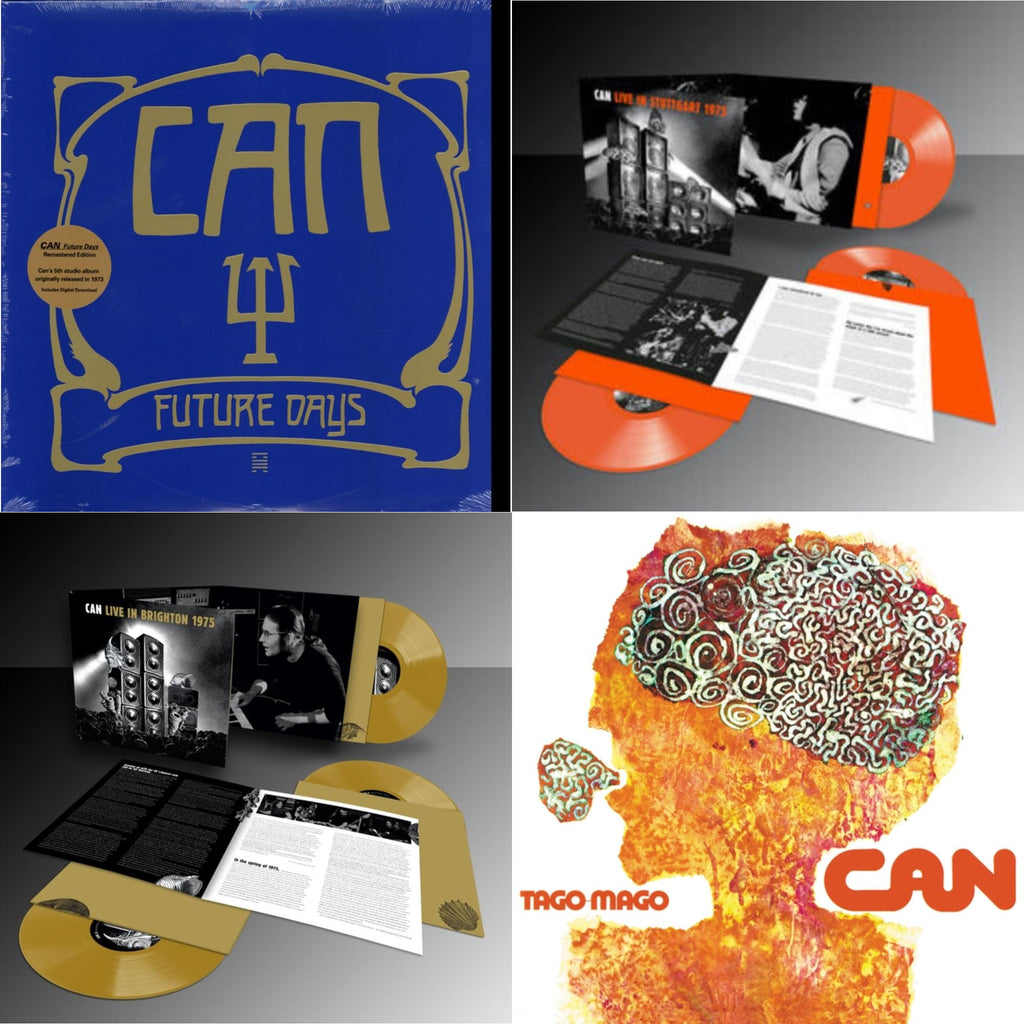 Can - Future Days & Live Stuttgart 1975 (Orange Vinyl/3LP) & Live In Brighton 1975 (Limited Edition/Inca Gold Vinyl/3LP) & Tago Mago (Limited Edition Orange LP Vinyl)