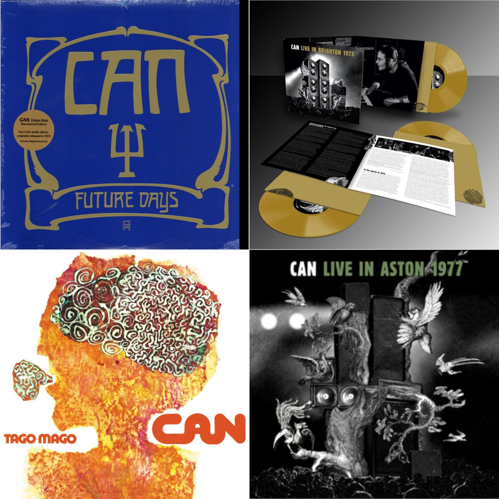 Can - Future Days & Live In Brighton 1975 (Limited Edition/Inca Gold Vinyl/3LP) & Tago Mago (Limited Edition Orange LP Vinyl) & Live In Aston 1977