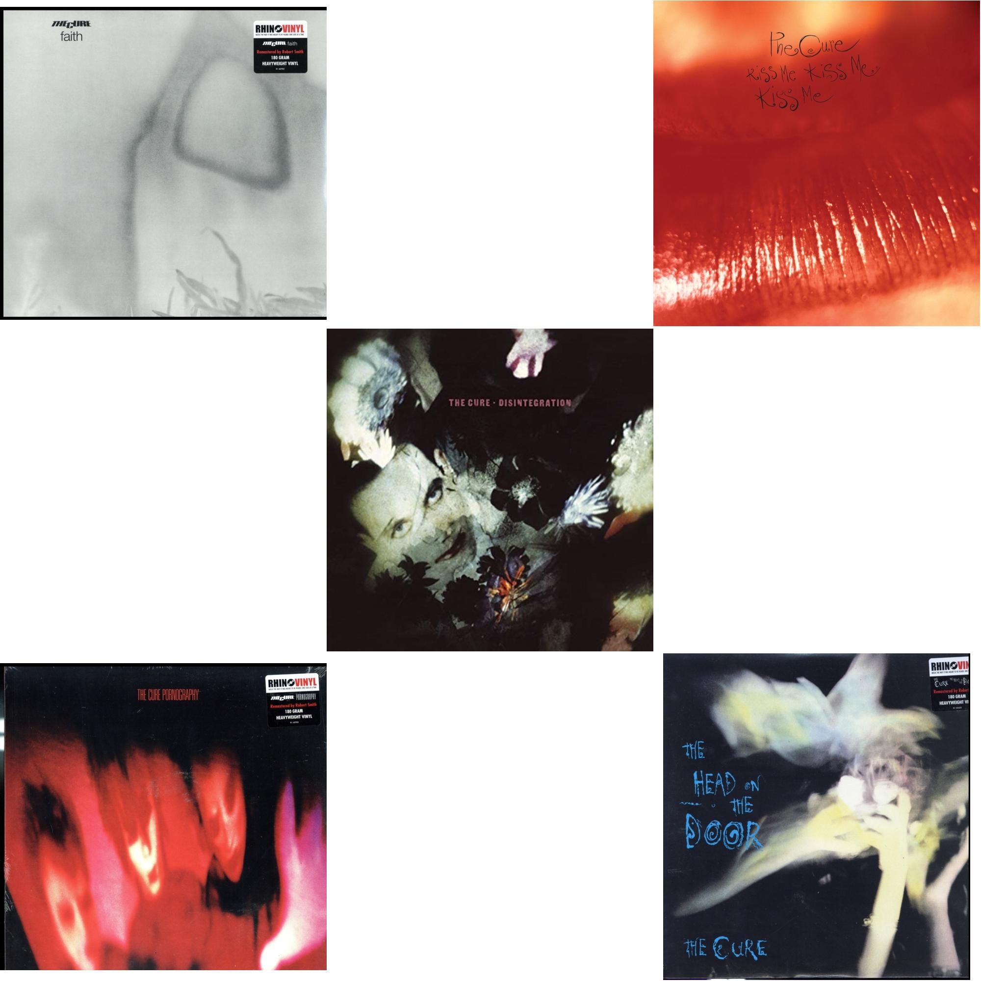 Head On The Door (180G) & Kiss Me, Kiss Me, Kiss Me (180G) & Pornography (180G) & Faith (180G) & Disintegration