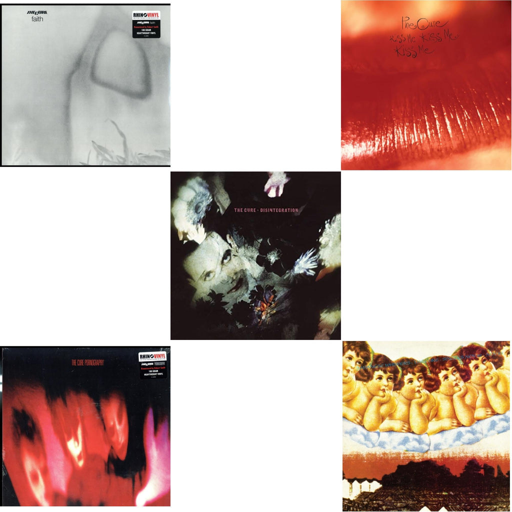 Cure - Kiss Me, Kiss Me, Kiss Me (180G) & Pornography (180G) & Faith (180G) & Disintegration & Japanese Whispers: The Cure Singles Nov 82:Nov 83 (Clear LP Vinyl/Transclear Sleeve W/ Inner Bag)