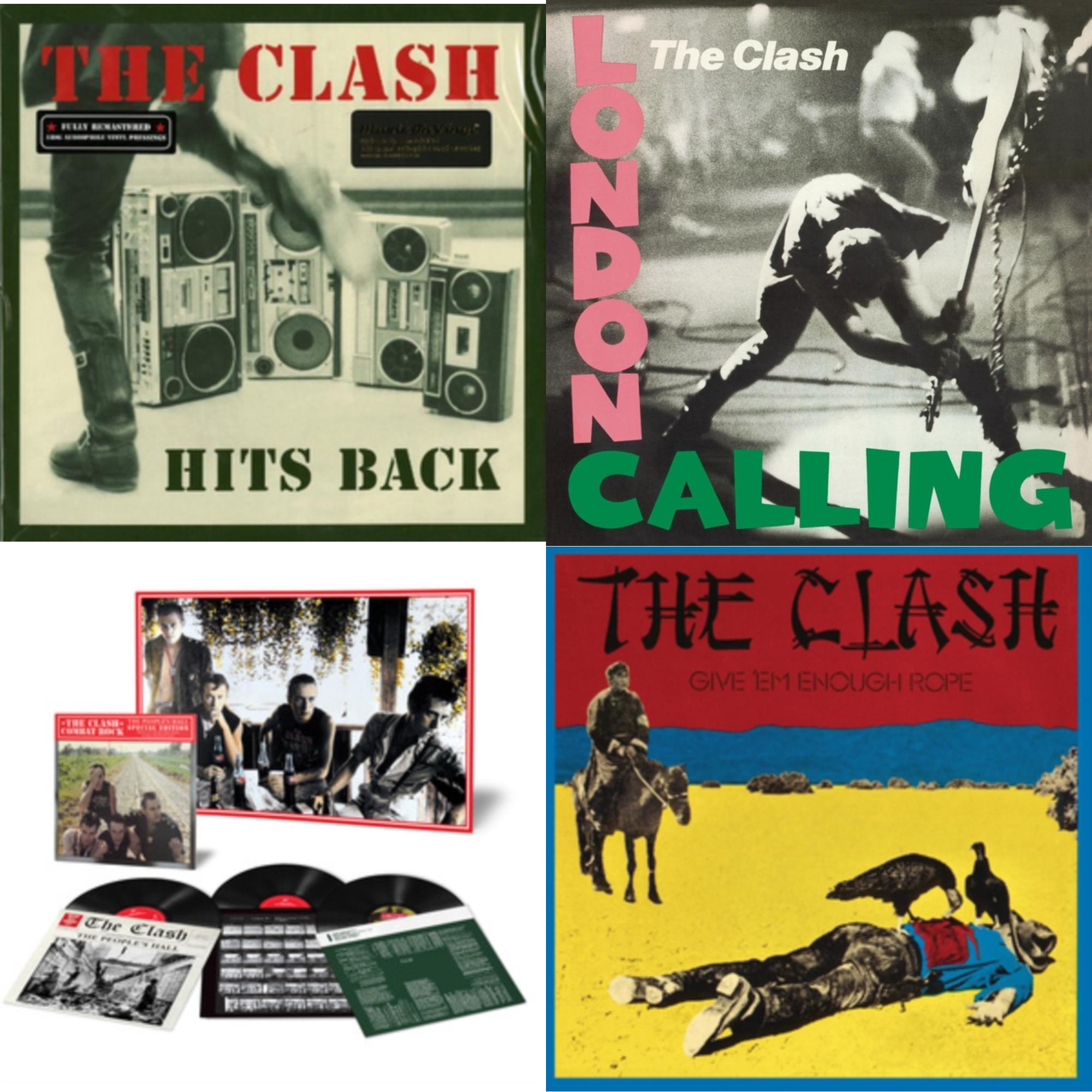 Clash - Combat Rock + The People's Hall (Special Edition/3LP/180G) & Hits Back (180G) & Give 'Em Enough Rope (180G/Remastered) & London Calling (2LP/180G/Remastered)