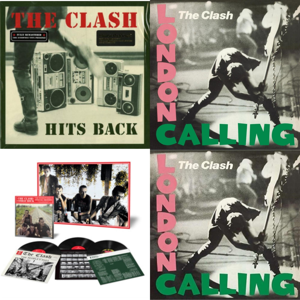 Clash - Hits Back (180G) & London Calling (2LP/180G/Remastered) & Combat Rock + The People's Hall (Special Edition/3LP/180G) & London Calling
