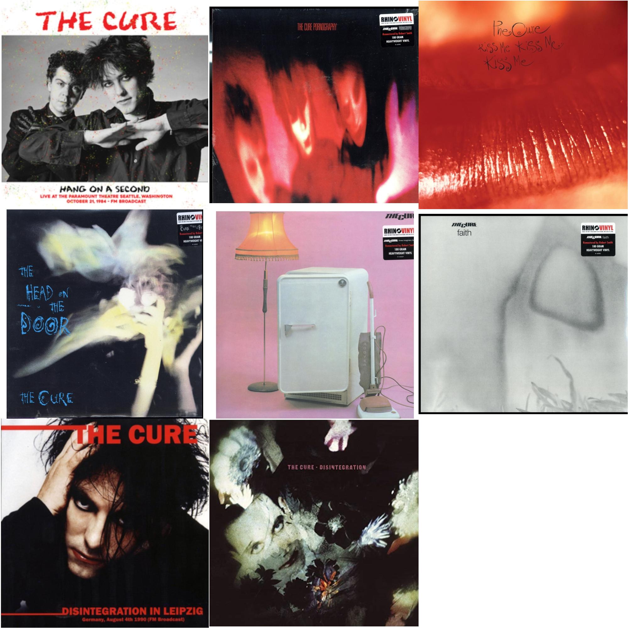 Cure - Hang On A Second: Live At The Paramount Theatre Seattle, Washington, October 21, 1984 - Fm Broadcast & Pornography (180G) & Kiss Me, Kiss Me, Kiss Me (180G) & Head On The Door (180G) & Three Imaginary Boys (180G) & Faith (180G) &