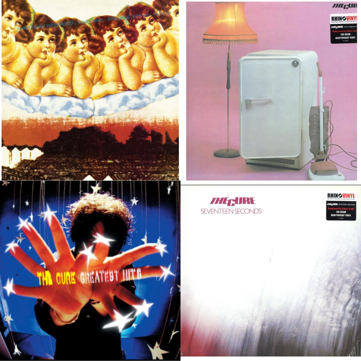Cure - Greatest Hits (2LP) & Three Imaginary Boys (180G) & Seventeen Seconds (180G) & Japanese Whispers: The Cure Singles Nov 82:Nov 83 (Clear LP Vinyl/Transclear Sleeve W/ Inner Bag)