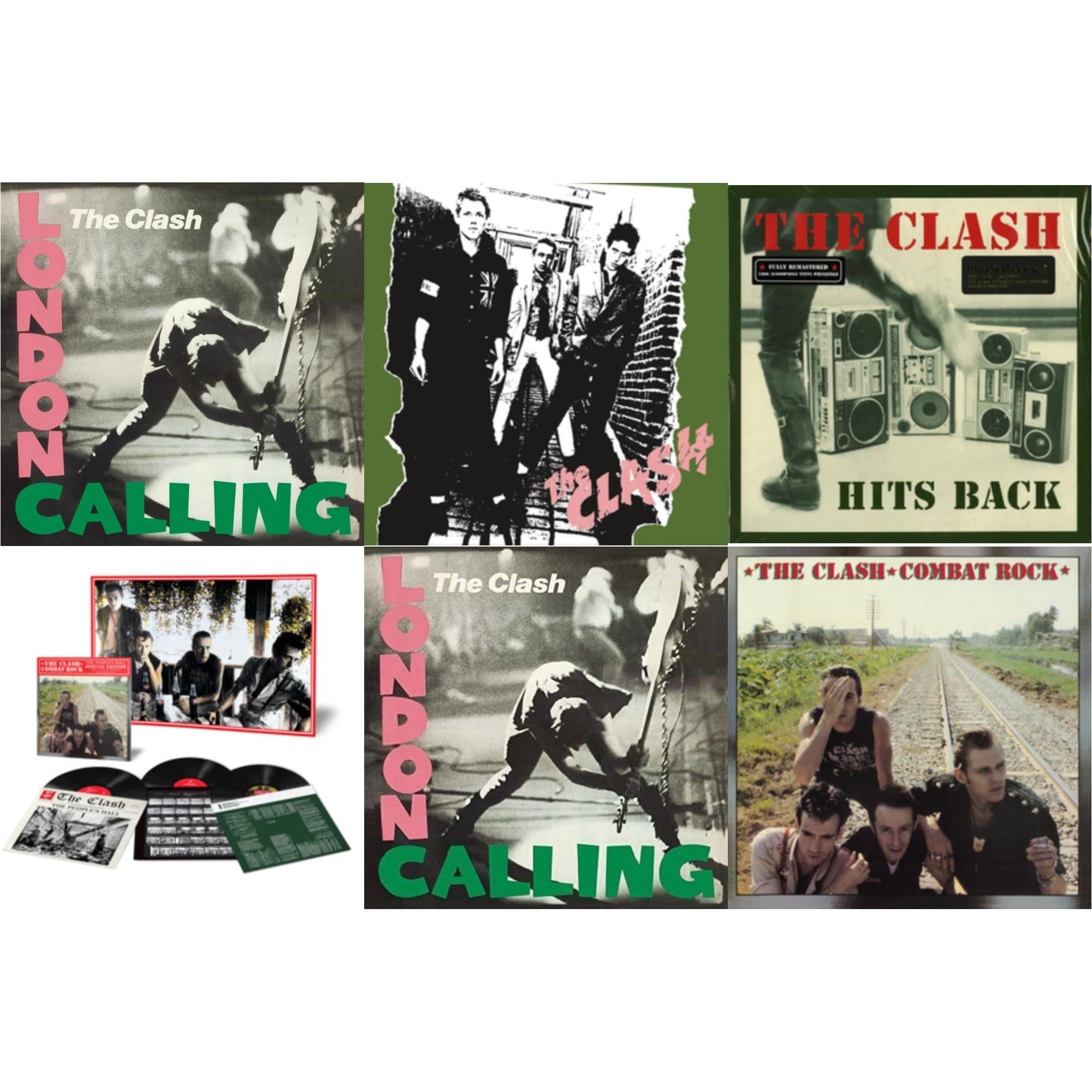 Combat Rock + The People's Hall (Special Edition/3LP/180G) & Hits Back (180G) & Combat Rock (180G/Remastered) & London Calling (2LP/180G/Remastered) & Clash (180G/Remastered) & London Calling