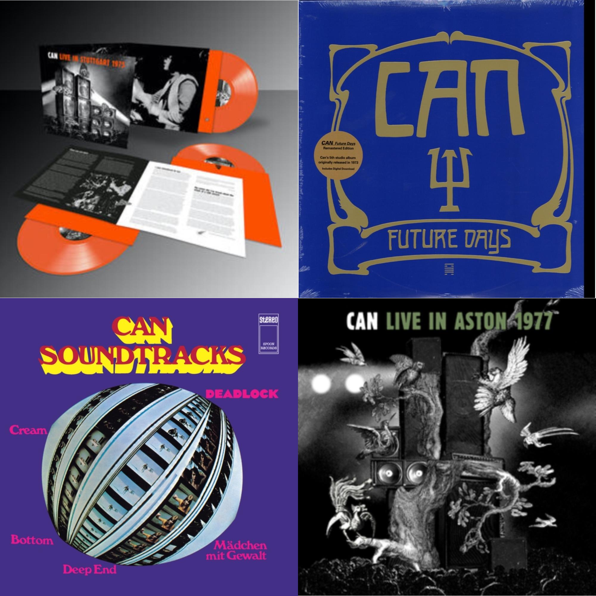Can - Live Stuttgart 1975 (Orange Vinyl/3LP) & Future Days & Soundtracks (Limited/Clear Purple LP Vinyl) & Live In Aston 1977