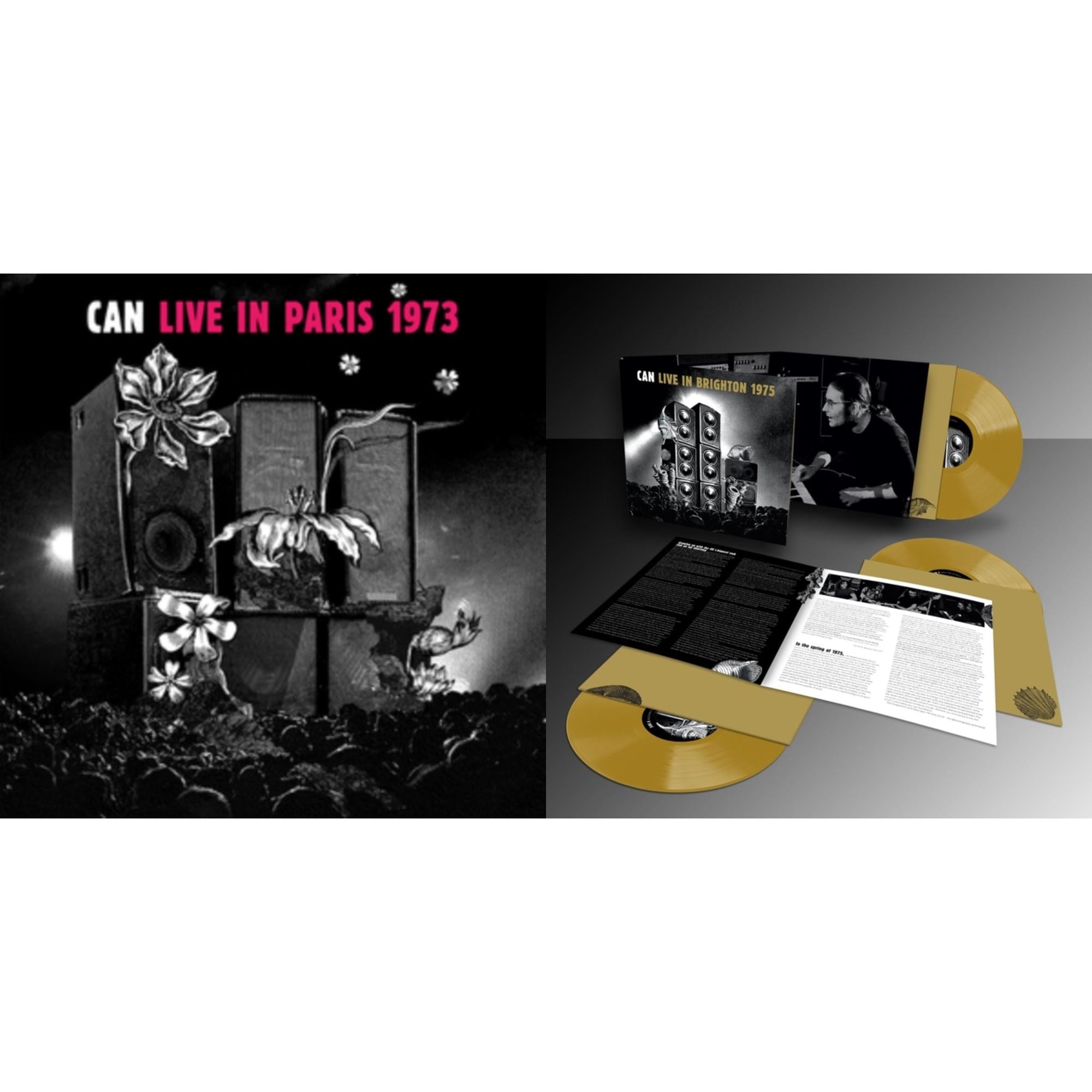 Live In Brighton 1975 (Limited Edition/Inca Gold Vinyl/3LP) & Live In Paris 1973 (2LP)