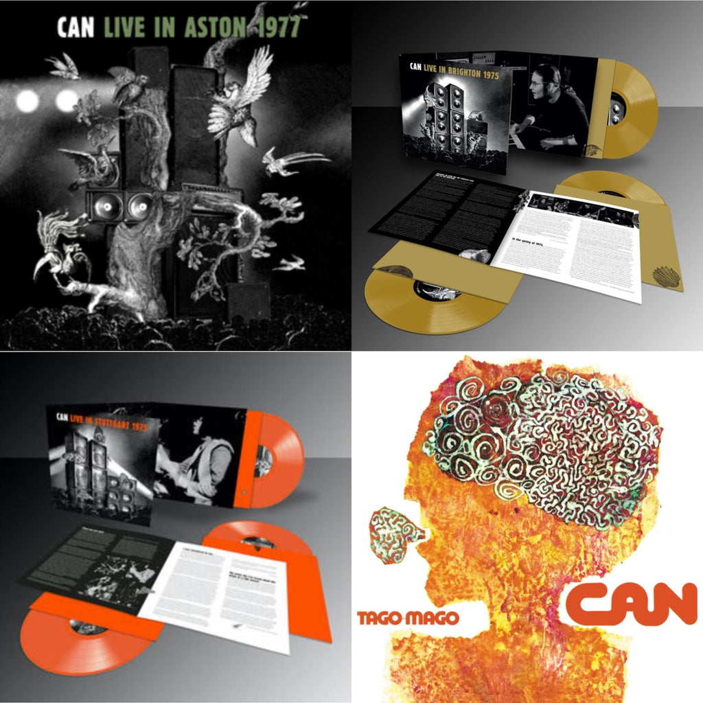 Can - Live Stuttgart 1975 (Orange Vinyl/3LP) & Live In Brighton 1975 (Limited Edition/Inca Gold Vinyl/3LP) & Live In Aston 1977 & Tago Mago (Limited Edition Orange LP Vinyl)