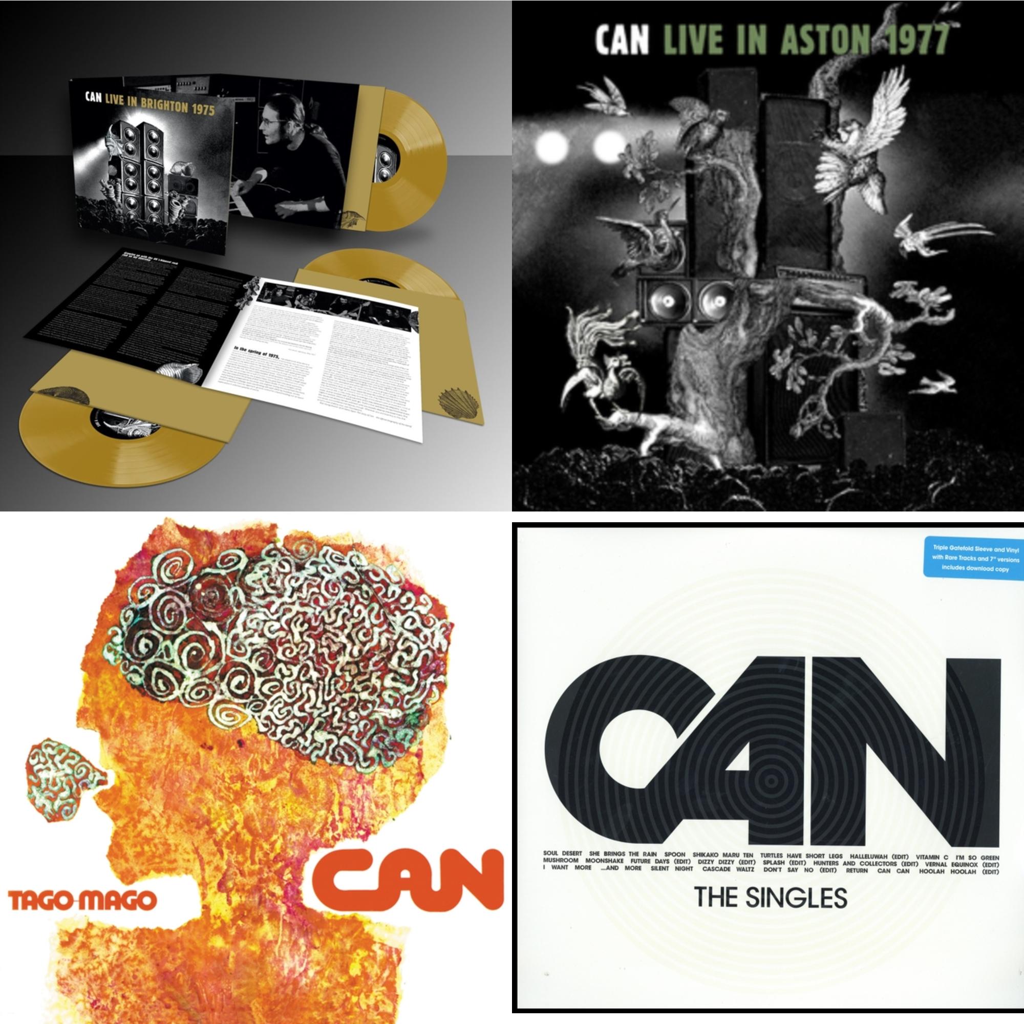 Live In Brighton 1975 (Limited Edition/Inca Gold Vinyl/3LP) & Live In Aston 1977 & Tago Mago (Limited Edition Orange LP Vinyl) & Singles