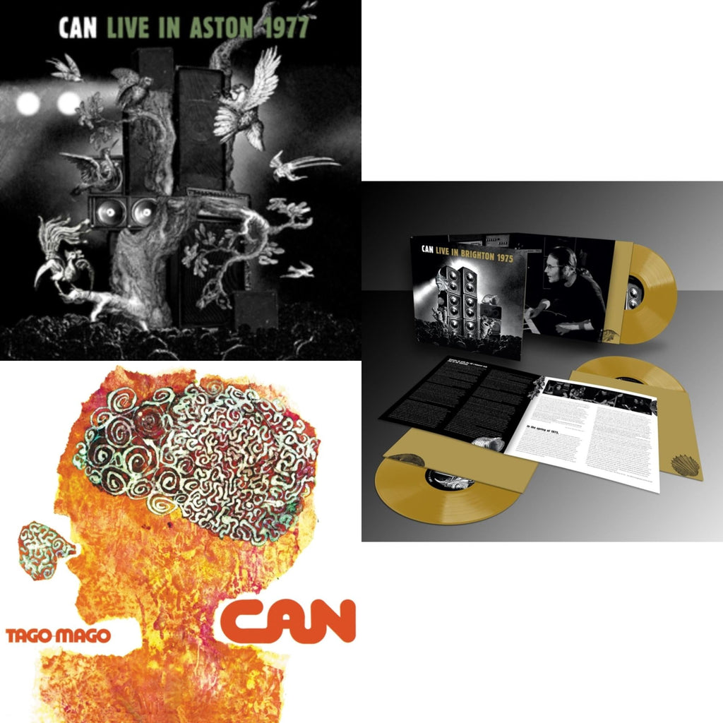 Can - Live In Aston 1977 & Tago Mago (Limited Edition Orange LP Vinyl) & Live In Brighton 1975 (Limited Edition/Inca Gold Vinyl/3LP)