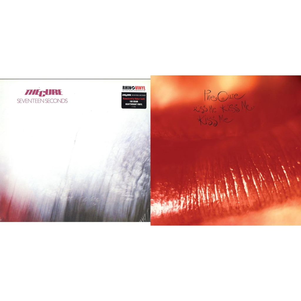 Cure - Seventeen Seconds (180G) & Kiss Me, Kiss Me, Kiss Me (180G) - LP Vinyl Bundle