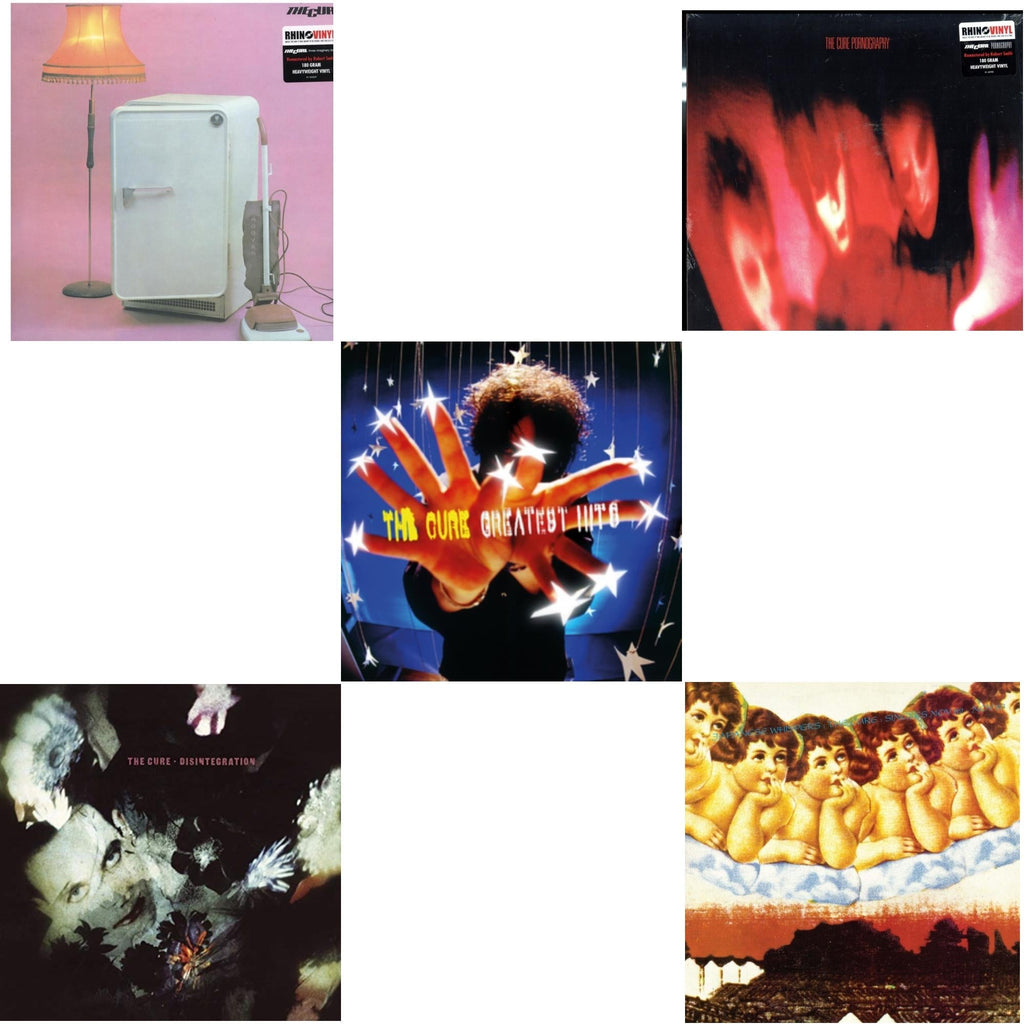 Three Imaginary Boys (180G) & Pornography (180G) & Disintegration & Greatest Hits & Japanese Whispers: The Cure Singles Nov 82:Nov 83 (Clear LP Vinyl/Transclear Sleeve W/ Inner Bag)